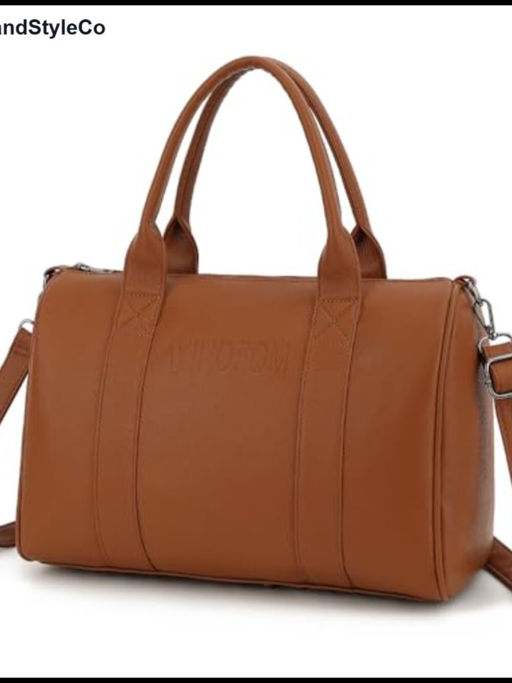 Boston Bag Women Large Travel Satchel Vegan Leather Shoulder Crossbody Purse